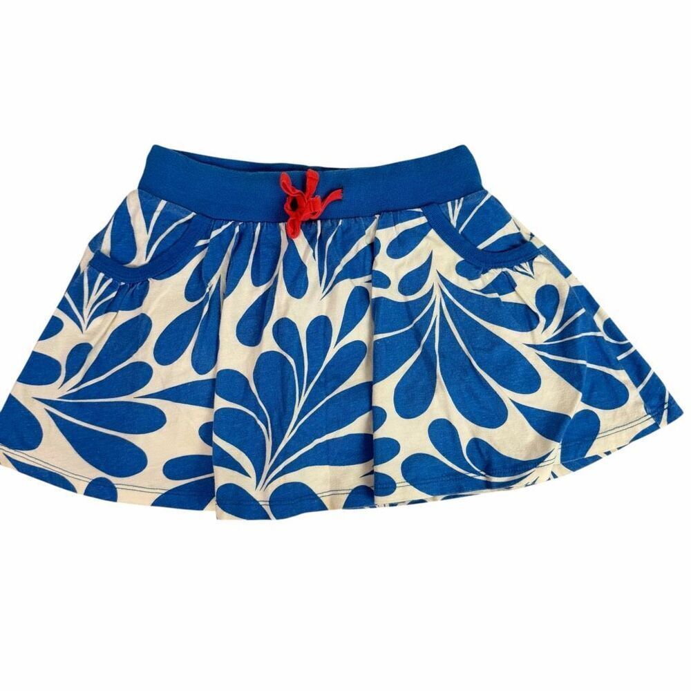 Mini Boden Girls 7-8 Skort Blue White